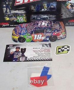 124 Action 2017 #18 M&m Caramel Kyle Busch Bristol Sweep 3 Car Set Raced Win