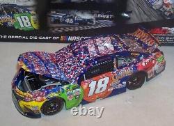 124 Action 2017 #18 M&m Caramel Kyle Busch Bristol Sweep 3 Car Set Raced Win