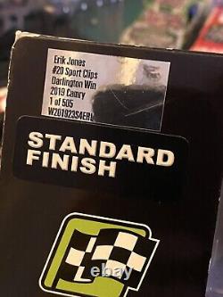 124 Diecast 2019 #20 DARLINGTON THROWBACK RACED VERSION WIN ERIK JONES 1/505