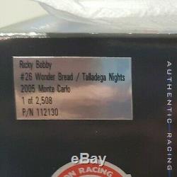124 Diecast Ricky Bobby #26 Wonderbread Talladega Nights'05 Monte Carlo RARE