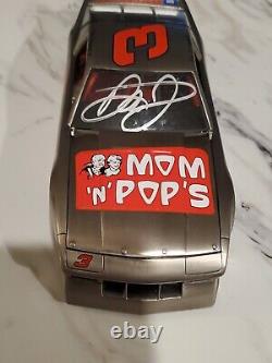 1994 Dale Earnhardt Jr SIGNED Sirloin Mom & Pops Silver LATE MODEL DIECAST 1/24