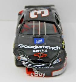 1997 Dale Earnhardt Elite # 3 Goodwrench RACED VERSION Action 124 Wrecked Rare