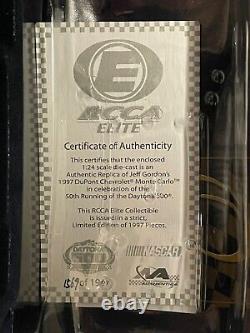 1997 Jeff Gordon DuPont Daytona 500 Win Action Elite Liquid Color NASCAR 1/24