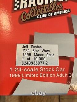 1999 Jeff Gordon Pepsi Star Wars Episode I Action NASCAR 124 Die-Cast Limited