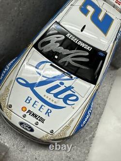 1/24 2016 Brad Keselowski Miller Lite Darlington Throwback Autographed