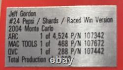 2004 Jeff Gordon Pepsi Shards Talladega Raced Win 124 Diecast