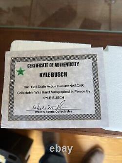 2006 Kyle Busch 1/24 Ice Age Scheme Autographed Diecast