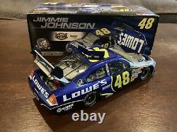 2007 2X CHAMPION JIMMIE JOHNSON #48 LOWES SIGNED AUTOGRAPHED 1/24 w COA