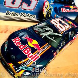2007 Brian Vickers Signed RED BULL 1st Toyota NASCAR Team Action 1 24 Diecast