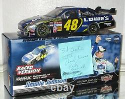 2007 Jimmie Johnson #48 Lowe's Martinsville Triple Autographed Win Car#489/1320