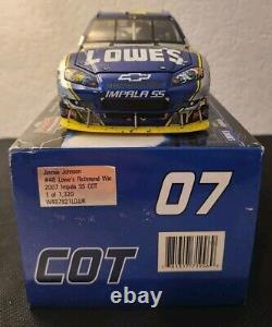 2007 Jimmie Johnson #48 Lowe's Richmond Raced Version Win 124 Diecast 1/1,320