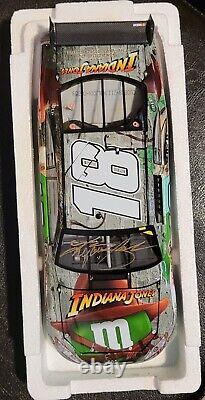 2008 KBM Gold Auto'd Kyle Busch #18 Indiana Jones Darlington Race Win Version