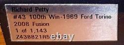 2008 RICHARD PETTY 50th? STP 100 WINS? 1969 TORINO COBRA Tribute /1143 Fusion