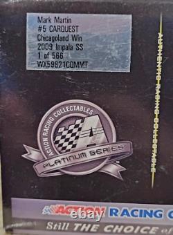 2009 #5 Mark Martin CARQUEST Chevy Impala SS Chicagoland Raced Win 124 Diecast