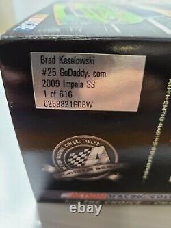 2009 Brad Keselowski #25 GoDaddy. Com Hendrick Motorsports 124 NASCAR Action MIB