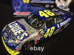 2009 JIMMIE JOHNSON 1/24 LOWES 4X CHAMPION RACE WIN NASCAR With 4X CHAMPION PIN