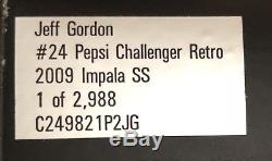 2009 Jeff Gordon Pepsi Retro Challenger ARC 124 car 1 of 2988 Imapla SS COT