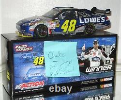 2009 Jimmie Johnson #48 Lowe's Martinsville Autographed Win Car#690/720 Rare