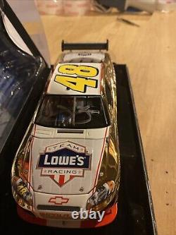 2009 Jimmie Johnson Gold Autographed 48Lowes 1/24 New 1 Of 48 Rare Memorial Day