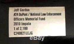 2010 Jeff Gordon SIGNED Dupont Law Enforcement Fund car Hologram & COA