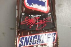 2013 Kyle Busch Snickers Bites Color Chrome 1/24 Action Diecast Autographed