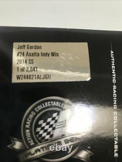 2014 Jeff Gordon #24 Axalta Indy Win -SS
