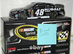 2014 Jimmie Johnson #48 Kobalt Tools Michigan Win Dual Autographed Car#321/589