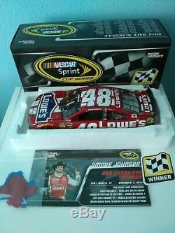 2014 Jimmie Johnson #48 Lowe's Red Vest Texas Fall Win 1/24 Scale Diecast