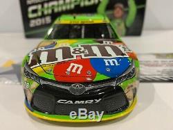 2015 #18 Kyle Busch Green Crispy M&Ms Cup Champion Autographed