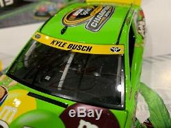 2015 #18 Kyle Busch Green Crispy M&Ms Cup Champion Autographed