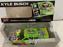 2015 #18 Kyle Busch Green Crispy M&Ms Cup Champion Autographed