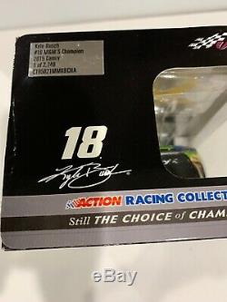 2015 #18 Kyle Busch Green Crispy M&Ms Cup Champion Autographed