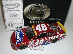 2015 Jimmie Johnson Lowe's Red Vest 1/24 Scale ELITE Diecast #14 of 100