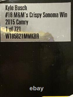 2015 Kyle Busch Autographed #18 M&Ms Crispy Sonoma Raced Win 1/24