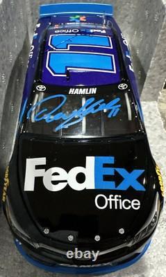 2016 Denny Hamlin 1/24 Autographed FedEx Office Toyota Action NASCAR Diecast