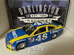 2016 Jimmie Johnson #48 Autographed Lowe's Darlington Throwback 1/24th Diecast
