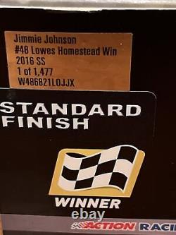 2016 Jimmie Johnson Lowes Homestead Win Dual Auto'd #1329/1477 W486821LOJJX
