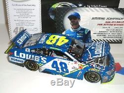 2017 #48 Jimmie Johnson Lowe's Dover Win 1/24 Scale ELITE Diecast #31 of 100