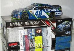 2017 JIMMIE JOHNSON #48 LOWE'S DUAL AUTOGRAPHED CAR#588 WithJSA COA AWESOME