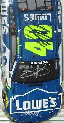 2017 JIMMIE JOHNSON #48 LOWE'S DUAL AUTOGRAPHED CAR#588 WithJSA COA AWESOME