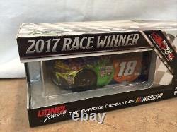 2017 Kyle Busch #18 M&M CARAMEL BRISTOL RACE WIN Toyota Camry 1/24 Action
