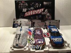 2017 Kyle Busch Bristol Sweep 3 Piece Raced Win 1/24's Only 2,761 Produced New