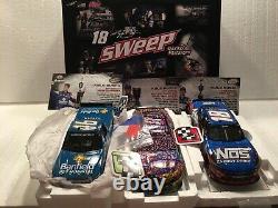 2017 Kyle Busch Bristol Sweep 3 Piece Raced Win 1/24's Only 2,761 Produced New