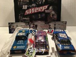 2017 Kyle Busch Bristol Sweep 3 Piece Raced Win 1/24's Only 2,761 Produced New