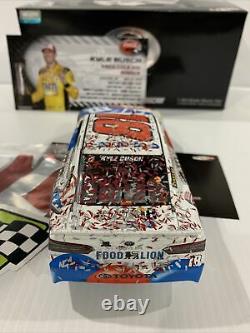 2018 #18 Kyle Busch M&Ms Red White & Blue Charlotte Win ELITE