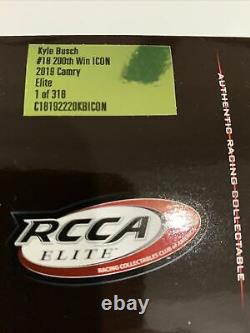 2019 #18 Kyle Busch Autographed 200th RACE Win ICON RARE 318 Produced