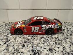 2019 #18 Kyle Busch Skittles Spring Bristol Win 1/24 NASCAR Diecast W Trophy