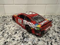 2019 #18 Kyle Busch Skittles Spring Bristol Win 1/24 NASCAR Diecast W Trophy
