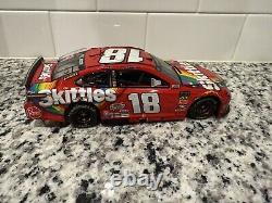 2019 #18 Kyle Busch Skittles Spring Bristol Win 1/24 NASCAR Diecast W Trophy