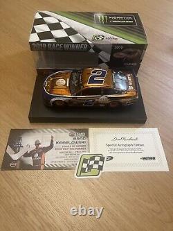 2019 Brad Keselowski Autographed Atlanta Win Color Chrome Diecast ONLY 12 MADE